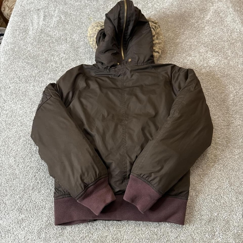 Juicy Couture Fur-Lined Full-Zip Bomber Jacket Women's Small Streetwear - Picture 7 of 7